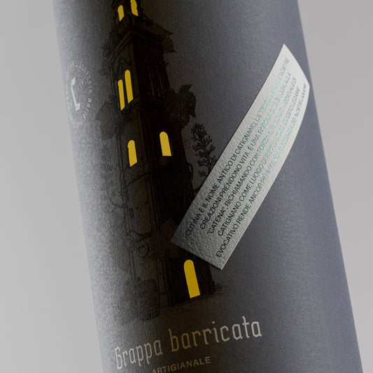 Grappa Barricata Cutina distillato artigianale in barrique