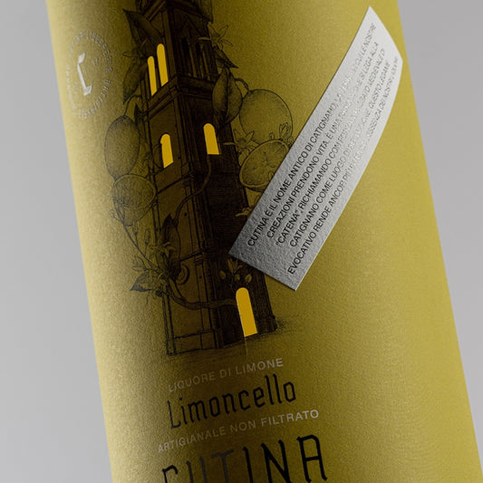 Limoncello Cutina liquore artigianale limoni di Sorrento