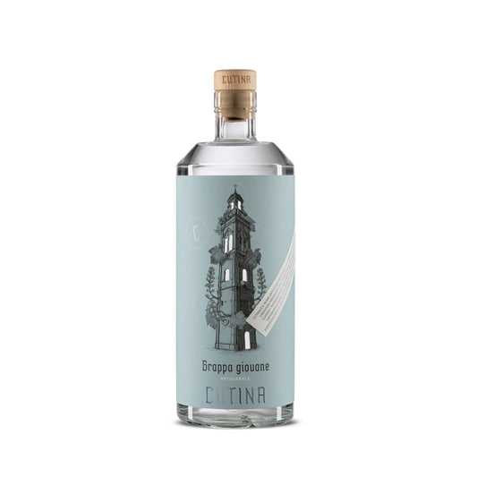Grappa Giovane Cutina distillato artigianale di vinacce